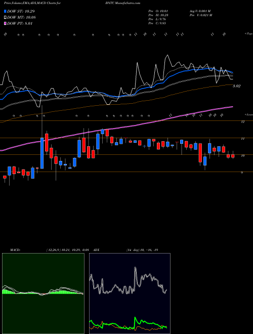 MACD charts various settings share BNTC Benitec Biopharma Limited NASDAQ Stock exchange 