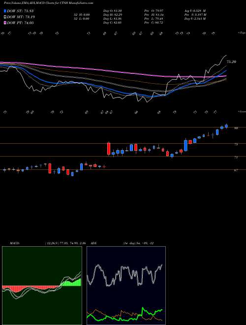 Munafa Cognizant Technology Solutions Corporation (CTSH) stock tips, volume analysis, indicator analysis [intraday, positional] for today and tomorrow