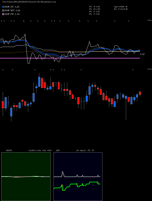 MACD charts various settings share SLS SELLAS Life Sciences Group, Inc.  NASDAQ Stock exchange 