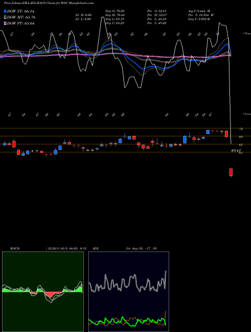 MACD charts various settings share WDC Western Digital Corporation NASDAQ Stock exchange 