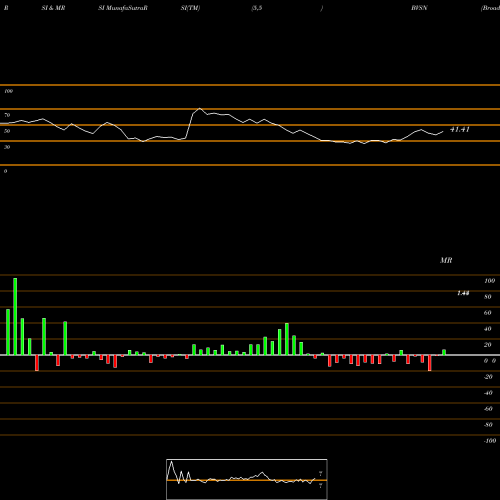 RSI & MRSI charts BroadVision, Inc. BVSN share NASDAQ Stock Exchange 