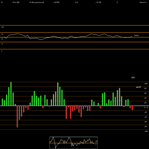 RSI & MRSI charts IShares Core Total USD Bond Market ETF IUSB share NASDAQ Stock Exchange 