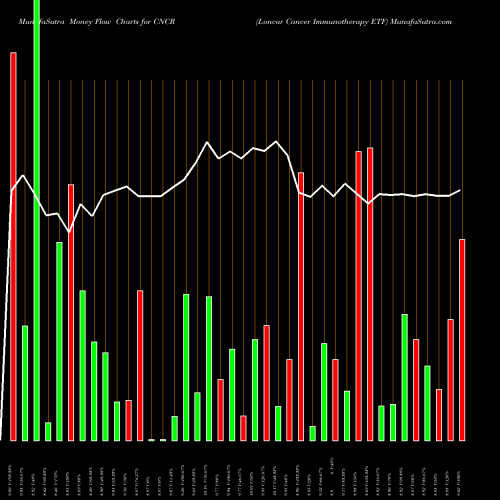 Money Flow charts share CNCR Loncar Cancer Immunotherapy ETF NASDAQ Stock exchange 