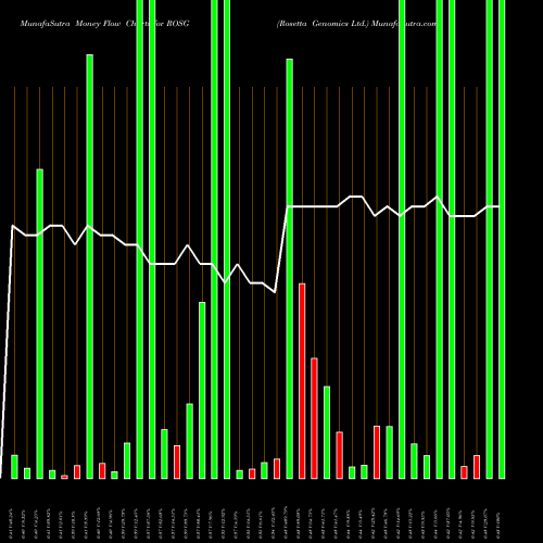 Money Flow charts share ROSG Rosetta Genomics Ltd. NASDAQ Stock exchange 