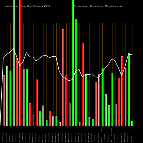 Money Flow charts share TSHA Taysha Gene Therapies Inc NASDAQ Stock exchange 