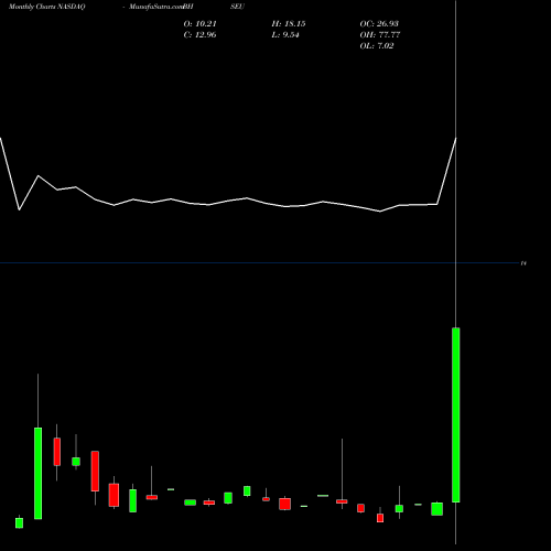 Monthly charts share BHSEU Bull Horn Holdings Corp NASDAQ Stock exchange 
