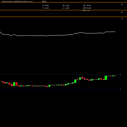 Monthly charts share BKEP Blueknight Energy Partners L.P., L.L.C. NASDAQ Stock exchange 