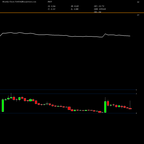 Monthly charts share BKYI BIO-key International, Inc. NASDAQ Stock exchange 