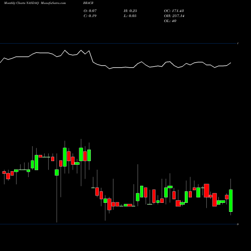 Monthly charts share BRACR Black Ridge Acquisition Corp. NASDAQ Stock exchange 