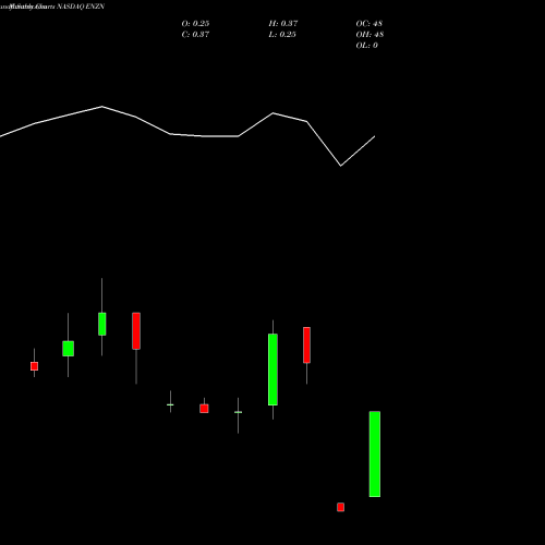Monthly charts share ENZN Enzon Pharmaceuticals, Inc. NASDAQ Stock exchange 