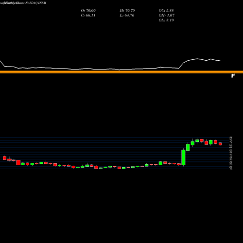 Monthly charts share INSM Insmed, Inc. NASDAQ Stock exchange 