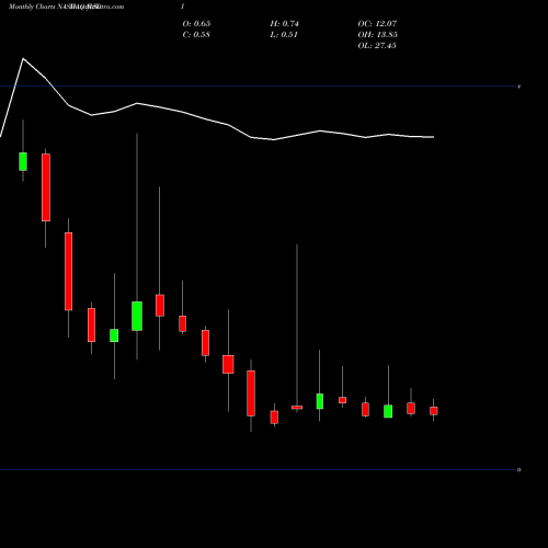 Monthly charts share MSDI Monster Digital Inc NASDAQ Stock exchange 