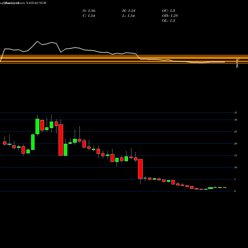 Monthly charts share NGM Ngm Biopharmaceuticals Inc NASDAQ Stock exchange 