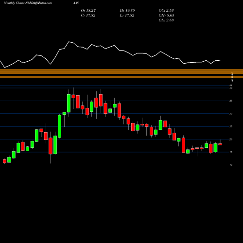 Monthly charts share PAAS Pan American Silver Corp. NASDAQ Stock exchange 