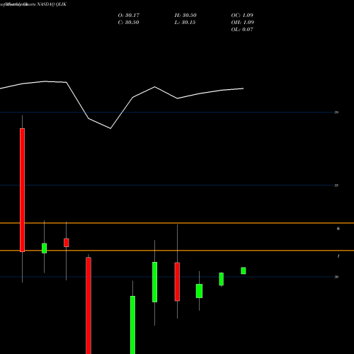 Monthly charts share QLIK Qlik Technologies Inc. NASDAQ Stock exchange 
