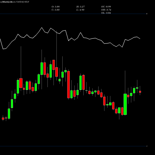 Monthly charts share SELF Global Self Storage, Inc. NASDAQ Stock exchange 