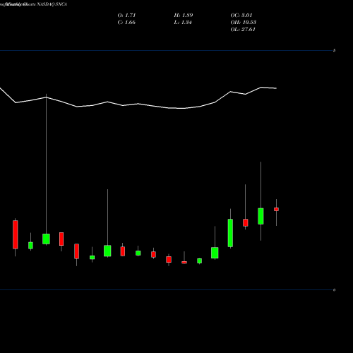 Monthly charts share SNCA Seneca Biopharm Inc NASDAQ Stock exchange 