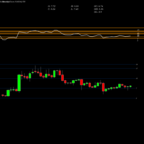Monthly charts share TH Target Hospitality Corp NASDAQ Stock exchange 