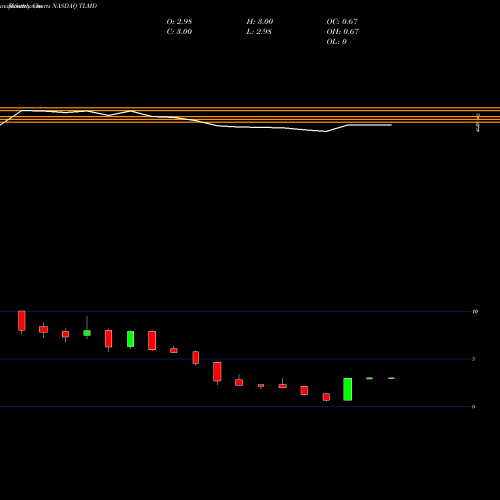 Monthly charts share TLMD Telemed Inc NASDAQ Stock exchange 