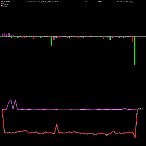 PVM Price Volume Measure charts Bull Horn Holdings Corp BHSEU share NASDAQ Stock Exchange 