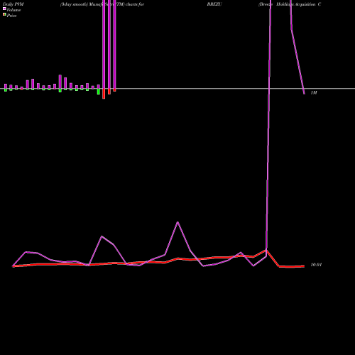 PVM Price Volume Measure charts Breeze Holdings Acquisition Corp BREZU share NASDAQ Stock Exchange 
