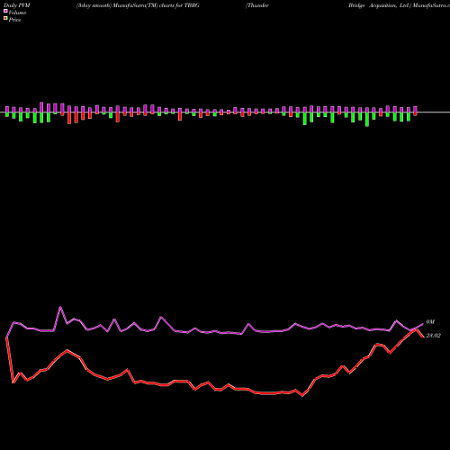 PVM Price Volume Measure charts Thunder Bridge Acquisition, Ltd. TBRG share NASDAQ Stock Exchange 