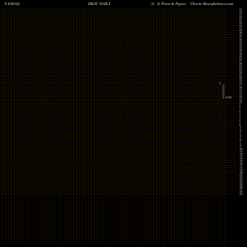 Free Point and Figure charts Bank Of South Carolina Corp. BKSC share NASDAQ Stock Exchange 
