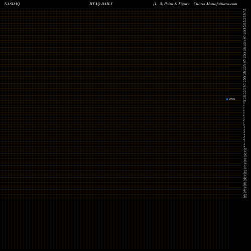 Free Point and Figure charts Burgundy Technology Acquisition Corp Cl A BTAQ share NASDAQ Stock Exchange 