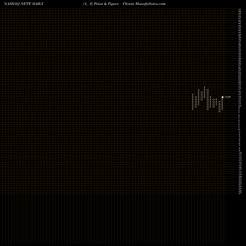 Free Point and Figure charts Net Element, Inc. NETE share NASDAQ Stock Exchange 