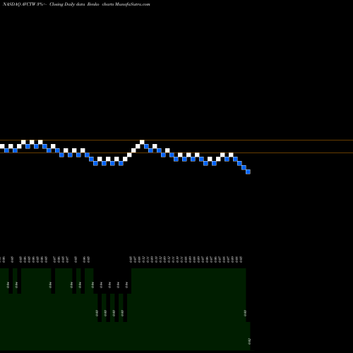 Free Renko charts American Virtual Cloud Tech Inc Warrants AVCTW share NASDAQ Stock Exchange 