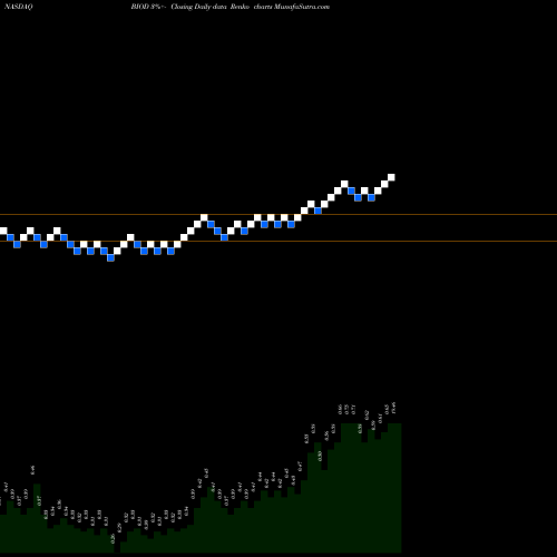 Free Renko charts Biodel Inc. BIOD share NASDAQ Stock Exchange 