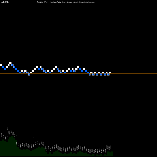 Free Renko charts BioMarin Pharmaceutical Inc. BMRN share NASDAQ Stock Exchange 