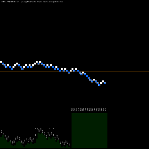 Free Renko charts Cambium Networks Corp CMBM share NASDAQ Stock Exchange 