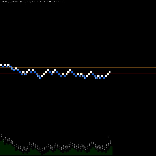 Free Renko charts CSP Inc. CSPI share NASDAQ Stock Exchange 