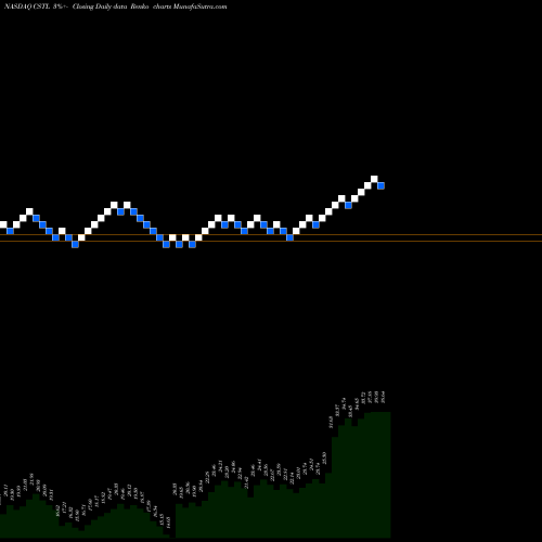 Free Renko charts Castle Biosciences Inc CSTL share NASDAQ Stock Exchange 