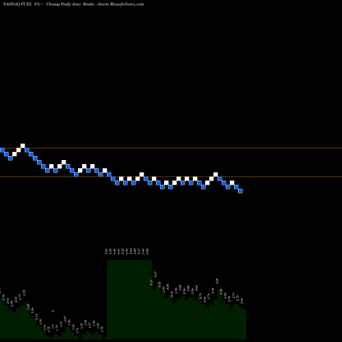 Free Renko charts Rocket Fuel Inc. FUEL share NASDAQ Stock Exchange 