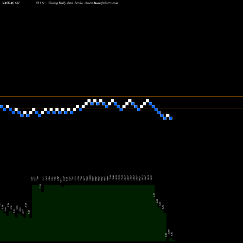 Free Renko charts Guardion Health Sciences Inc GHSI share NASDAQ Stock Exchange 