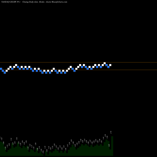 Free Renko charts Gx Acquisiton Corp WT GXGXW share NASDAQ Stock Exchange 