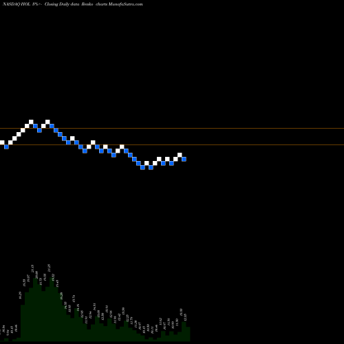 Free Renko charts Holicity Inc Cl A HOL share NASDAQ Stock Exchange 