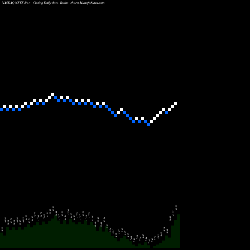 Free Renko charts Net Element, Inc. NETE share NASDAQ Stock Exchange 
