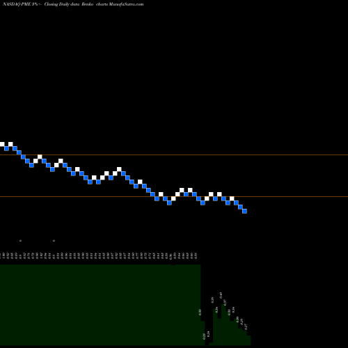 Free Renko charts Pingtan Marine Enterprise Ltd. PME share NASDAQ Stock Exchange 
