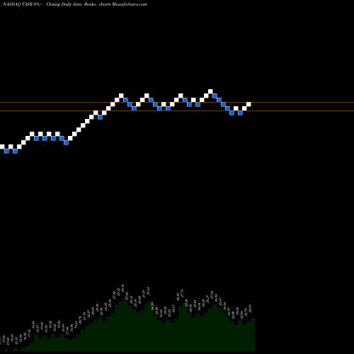Free Renko charts TASER International, Inc. TASR share NASDAQ Stock Exchange 