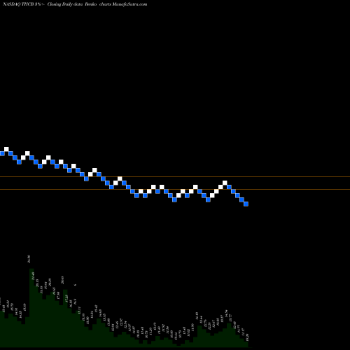 Free Renko charts Tuscan Holdings Corp THCB share NASDAQ Stock Exchange 