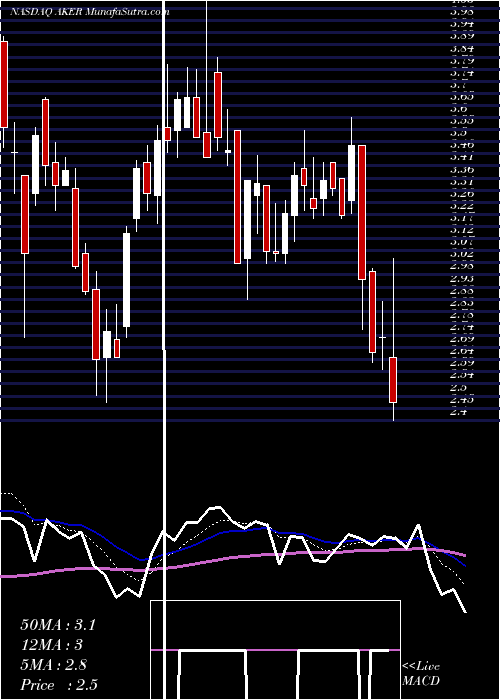  Daily chart Akers Biosciences Inc.