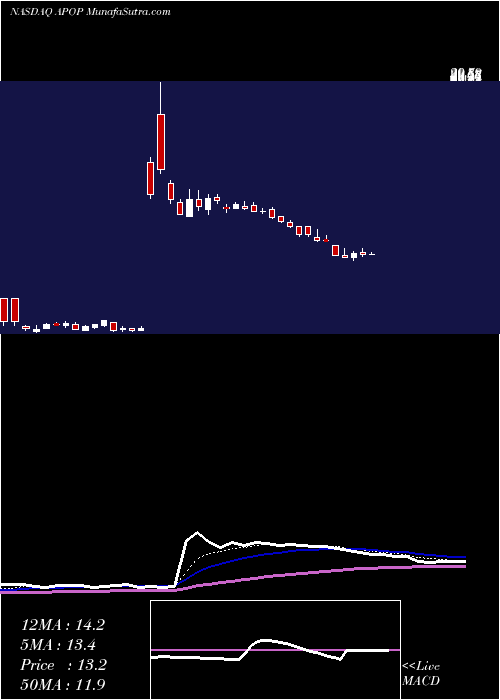  Daily chart Cellect Biotechnology Ltd.