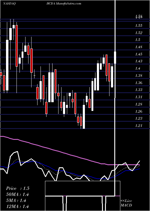 Daily chart BiocardiaInc