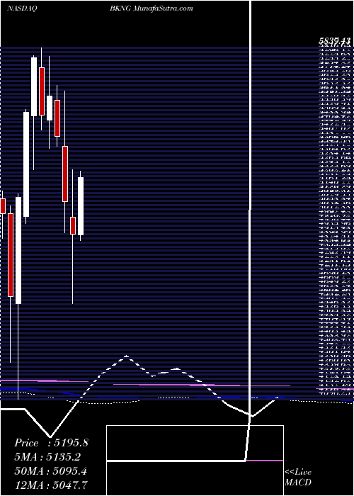  monthly chart BookingHoldings