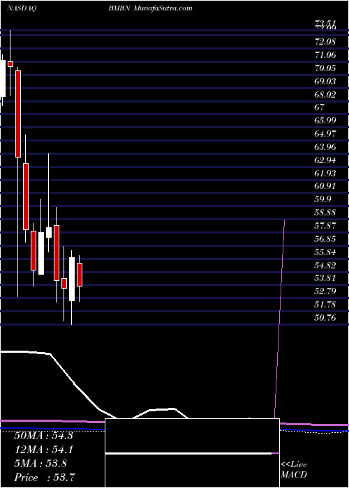  monthly chart BiomarinPharmaceutical