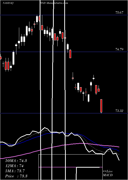  Daily chart Vanguard Total Bond Market ETF