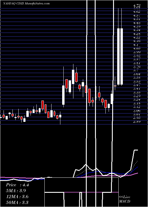  Daily chart CadizInc